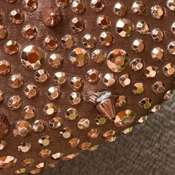 Sam Edelman Adena Studded Loafers Size 8 Dusty Rose - Picture 2 of 6